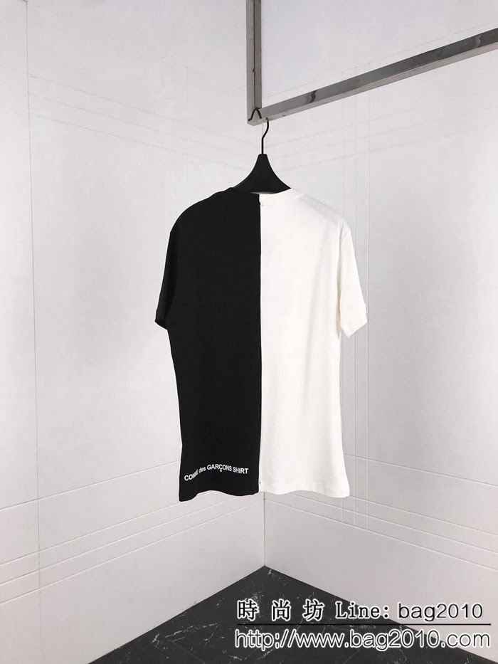 SUPREME X CDG19早春 聯名Box Logo 拆解拼接短袖T-shirt INS超火 ydi2258